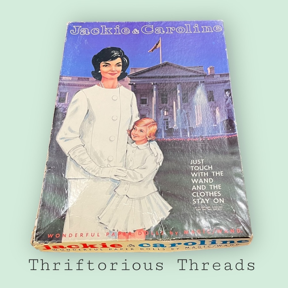 Vintage Jackie & Caroline Kennedy Wonderful Paper Dolls